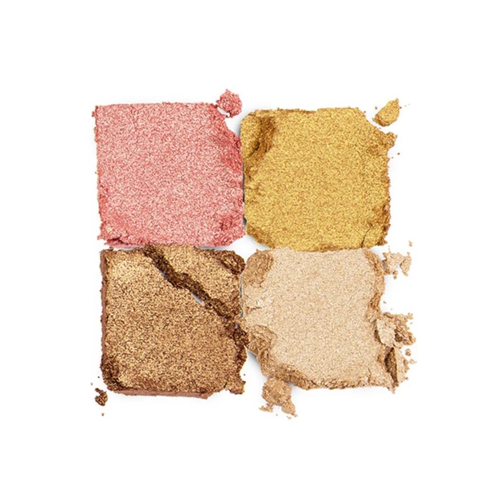 ORYZA BEAUTY Champagne Shimmer Eyeshadow quad palette, 8g/0.28oz